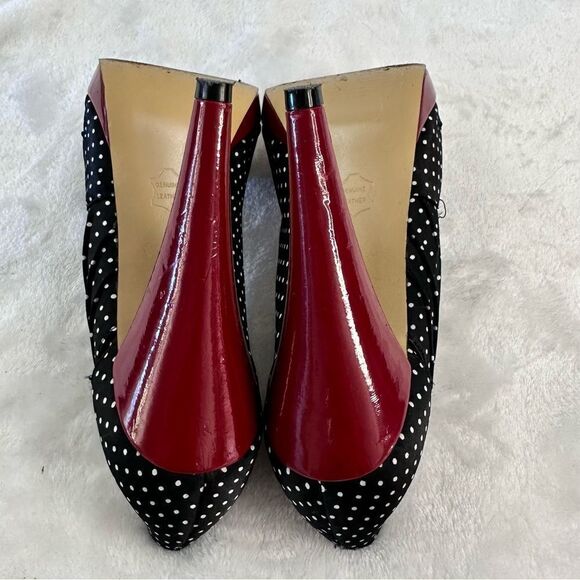 Steve Madden Black and White Polka Dot Heels size 7.5‎ - Picture 9 of 12